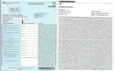 Bolagsupplysningens blankett Foto: Förenade Bolag