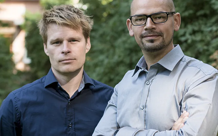 Från vänster: Jimmy Nilsson och Gabriel Alenius