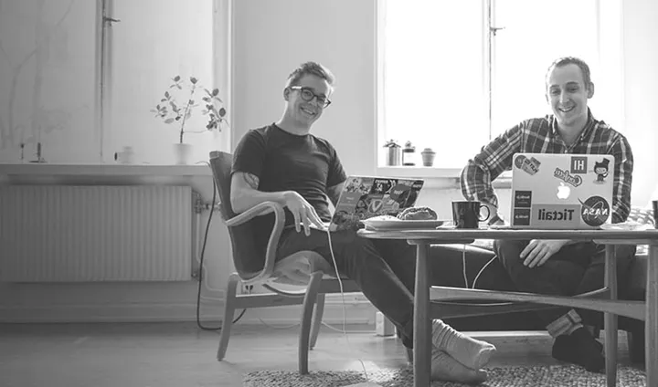 Niklas Laninge och Björn Henriksson Foto: Pressbild Daily Bits Of