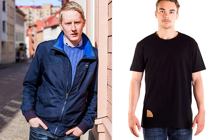 Andreas Falk samt bild ur kollektionen Foto: Cristian Stoltz