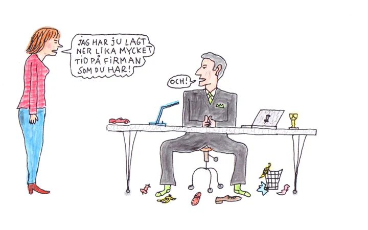 Han håller mig gisslan med firman.