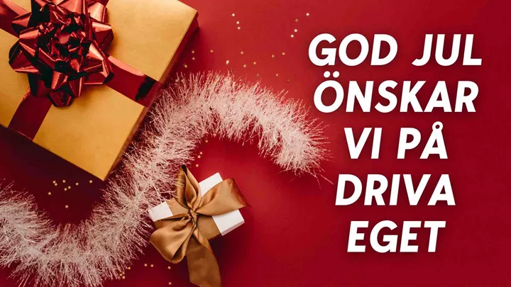 God jul önskar vi på Driva Eget
