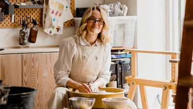 Evelina på Imse Studios använder Bokio